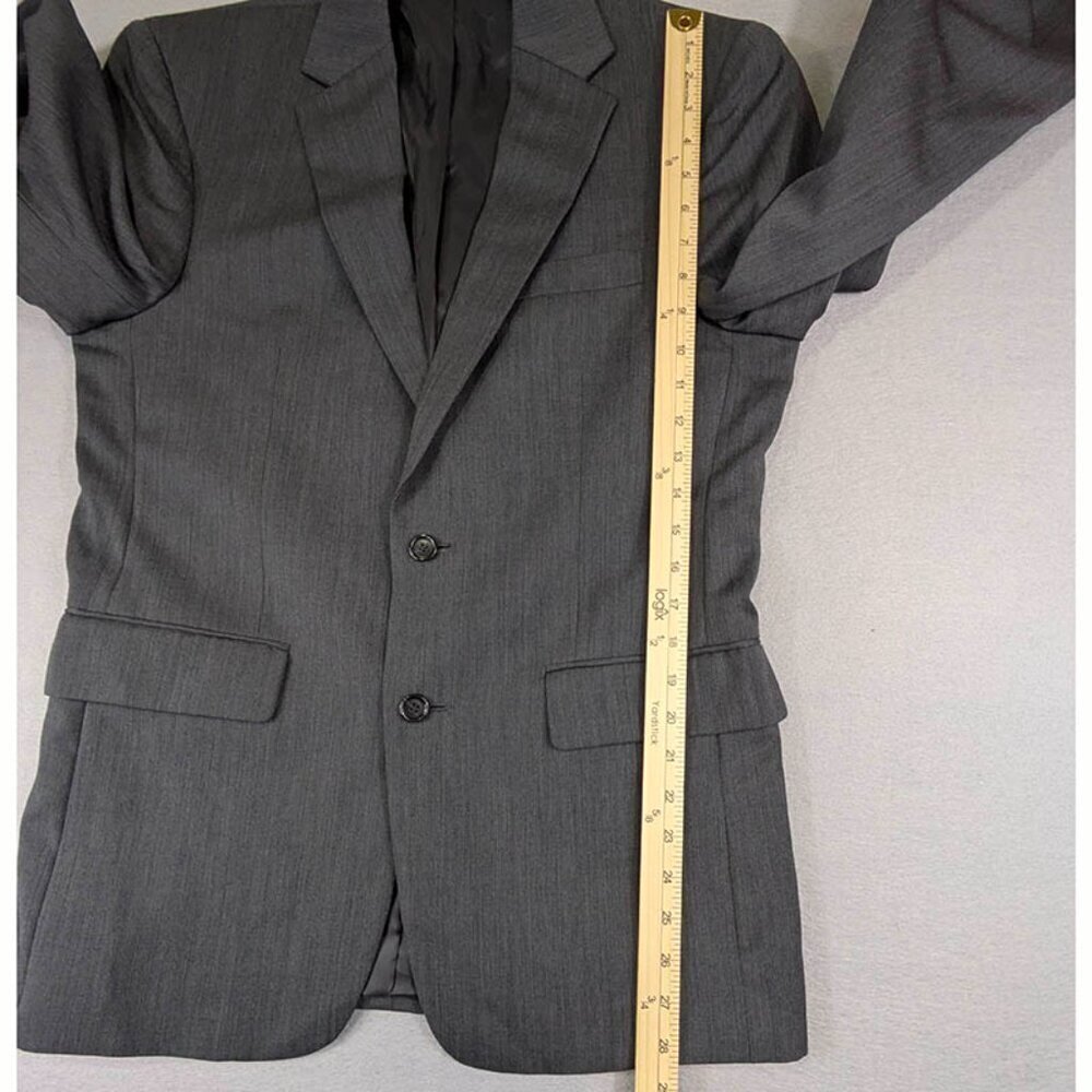 Jos A Bank Classic Collection Blazer Mens‎ 38R 100% Wool Gray 2 Button Dual Vent - Picture 10 of 14